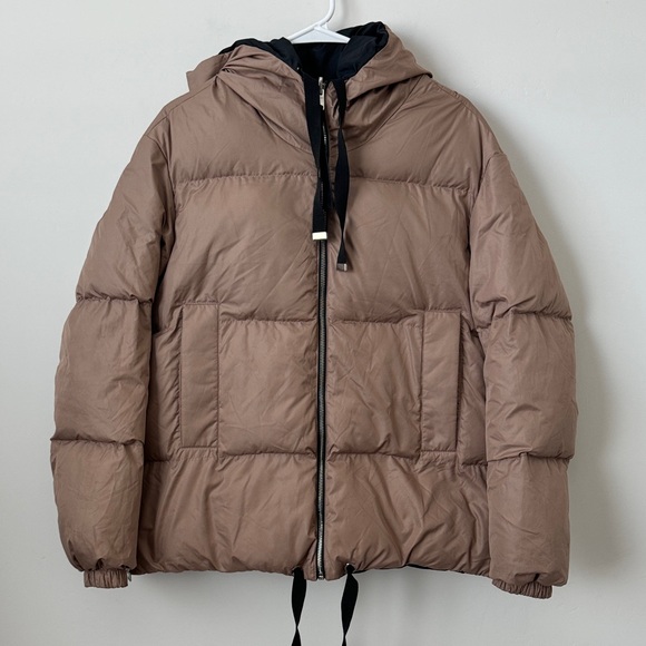 All Saints Allie Reversible Puffer in Black & Peach Size: XS - Picture 1 of 12